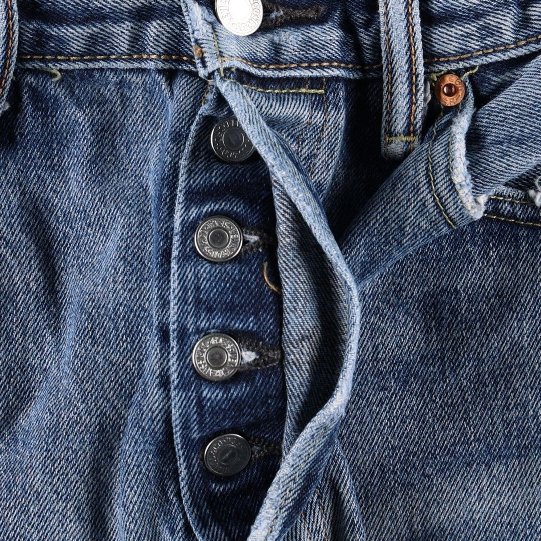 Levi's 501-2483 Straight Denim Pants, Men's Size W34 (approx.), Vintage cotton blue type Vintage Second Hand
