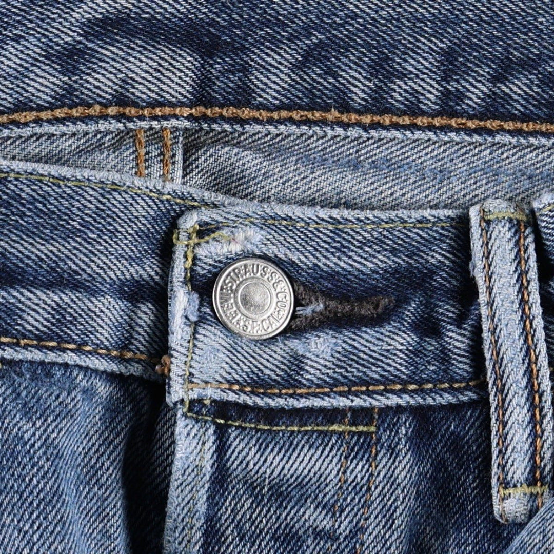 Levi's 501-2483 Straight Denim Pants, Men's Size W34 (approx.), Vintage cotton blue type Vintage Second Hand
