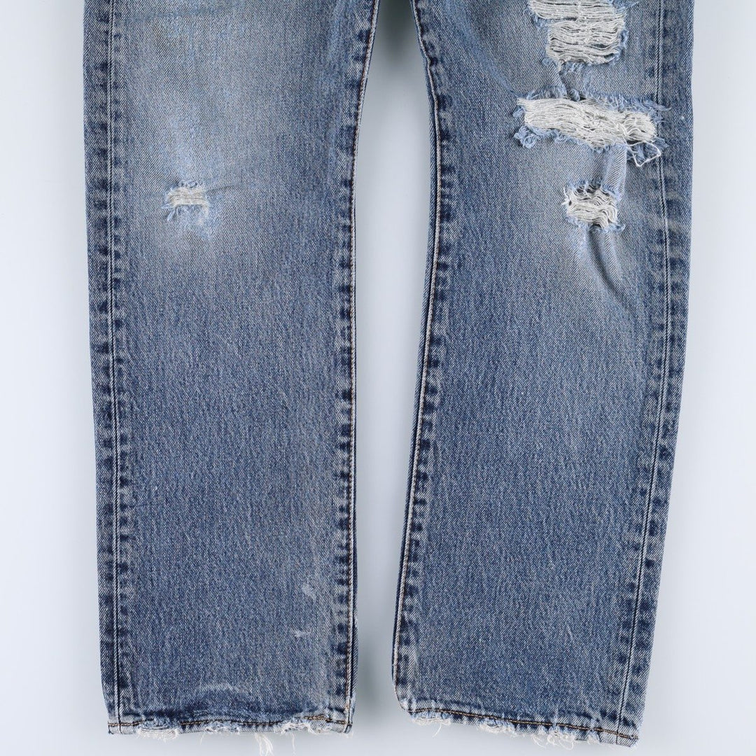 Levi's 501-2483 Straight Denim Pants, Men's Size W34 (approx.), Vintage cotton blue type Vintage Second Hand