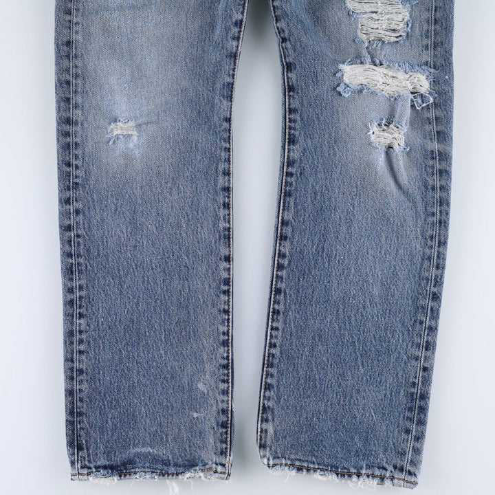 Levi's 501-2483 Straight Denim Pants, Men's Size W34 (approx.), Vintage cotton blue type Vintage Second Hand