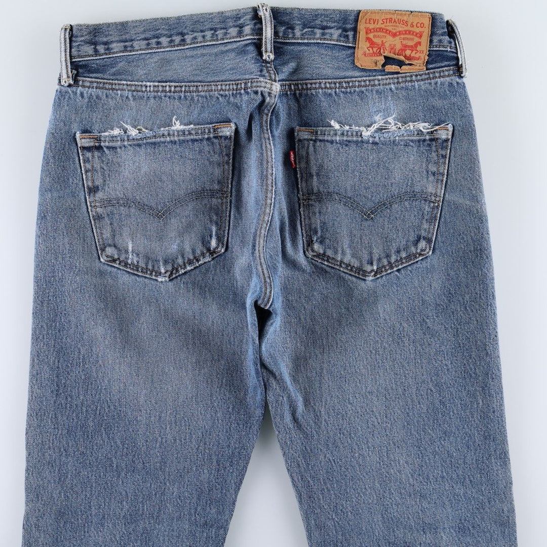 Levi's 501-2483 Straight Denim Pants, Men's Size W34 (approx.), Vintage cotton blue type Vintage Second Hand