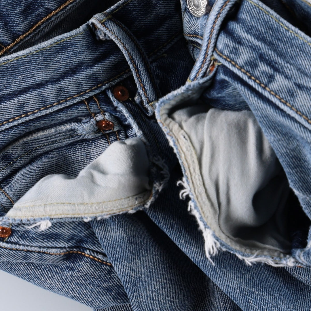 Levi's 501-2483 Straight Denim Pants, Men's Size W34 (approx.), Vintage cotton blue type Vintage Second Hand
