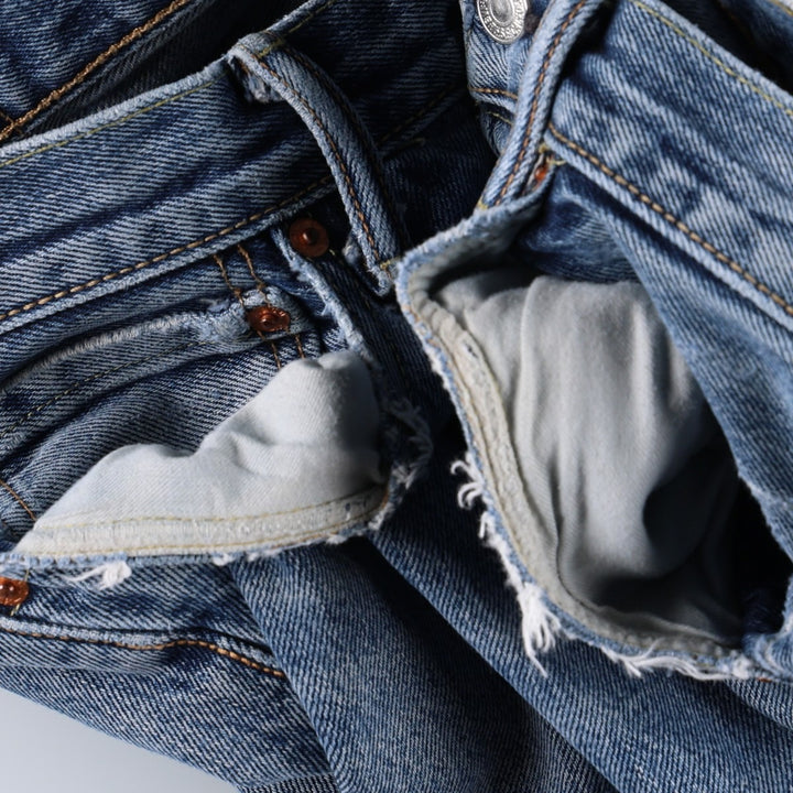 Levi's 501-2483 Straight Denim Pants, Men's Size W34 (approx.), Vintage cotton blue type Vintage Second Hand