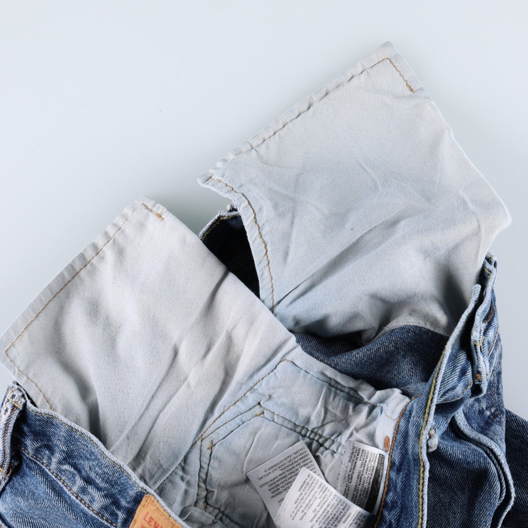 Levi's 501-2483 Straight Denim Pants, Men's Size W34 (approx.), Vintage cotton blue type Vintage Second Hand