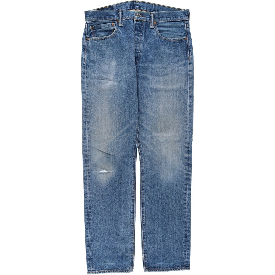 Levi's 501-0194 Straight Denim Pants, Men's W32 (approx.), Vintage cotton blue type Vintage Second Hand