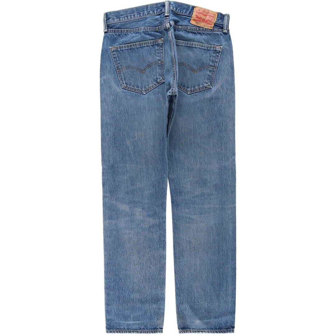 Levi's 501-0194 Straight Denim Pants, Men's W32 (approx.), Vintage cotton blue type Vintage Second Hand