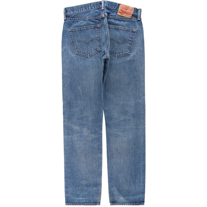 Levi's 501-0194 Straight Denim Pants, Men's W32 (approx.), Vintage cotton blue type Vintage Second Hand