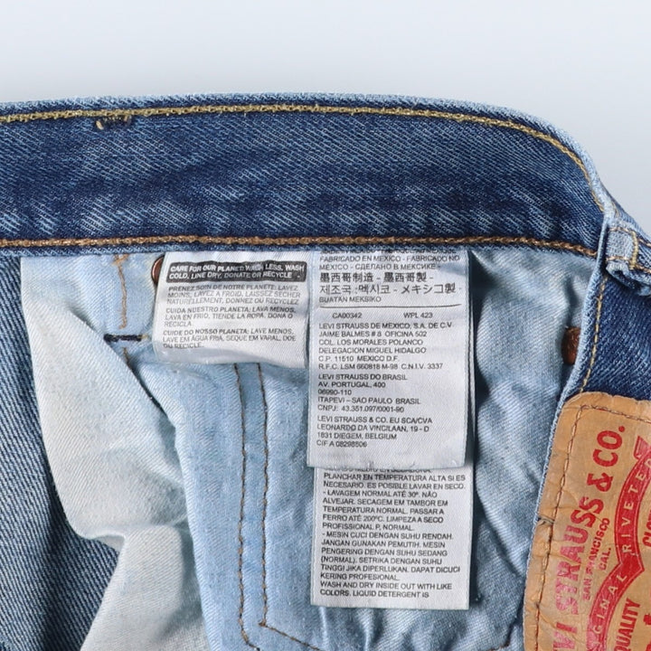 Levi's 501-0194 Straight Denim Pants, Men's W32 (approx.), Vintage cotton blue type Vintage Second Hand
