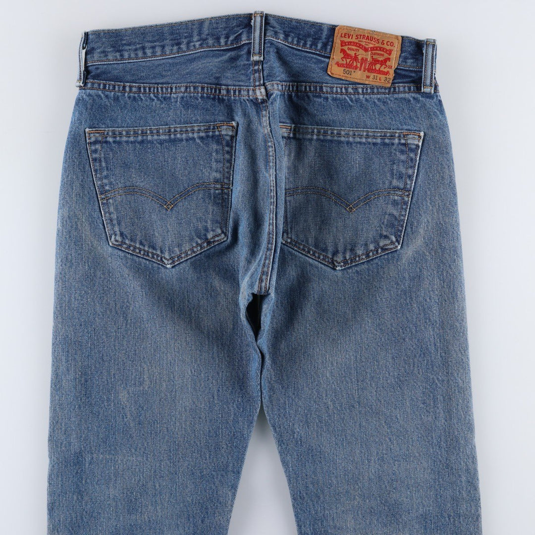 Levi's 501-0194 Straight Denim Pants, Men's W32 (approx.), Vintage cotton blue type Vintage Second Hand