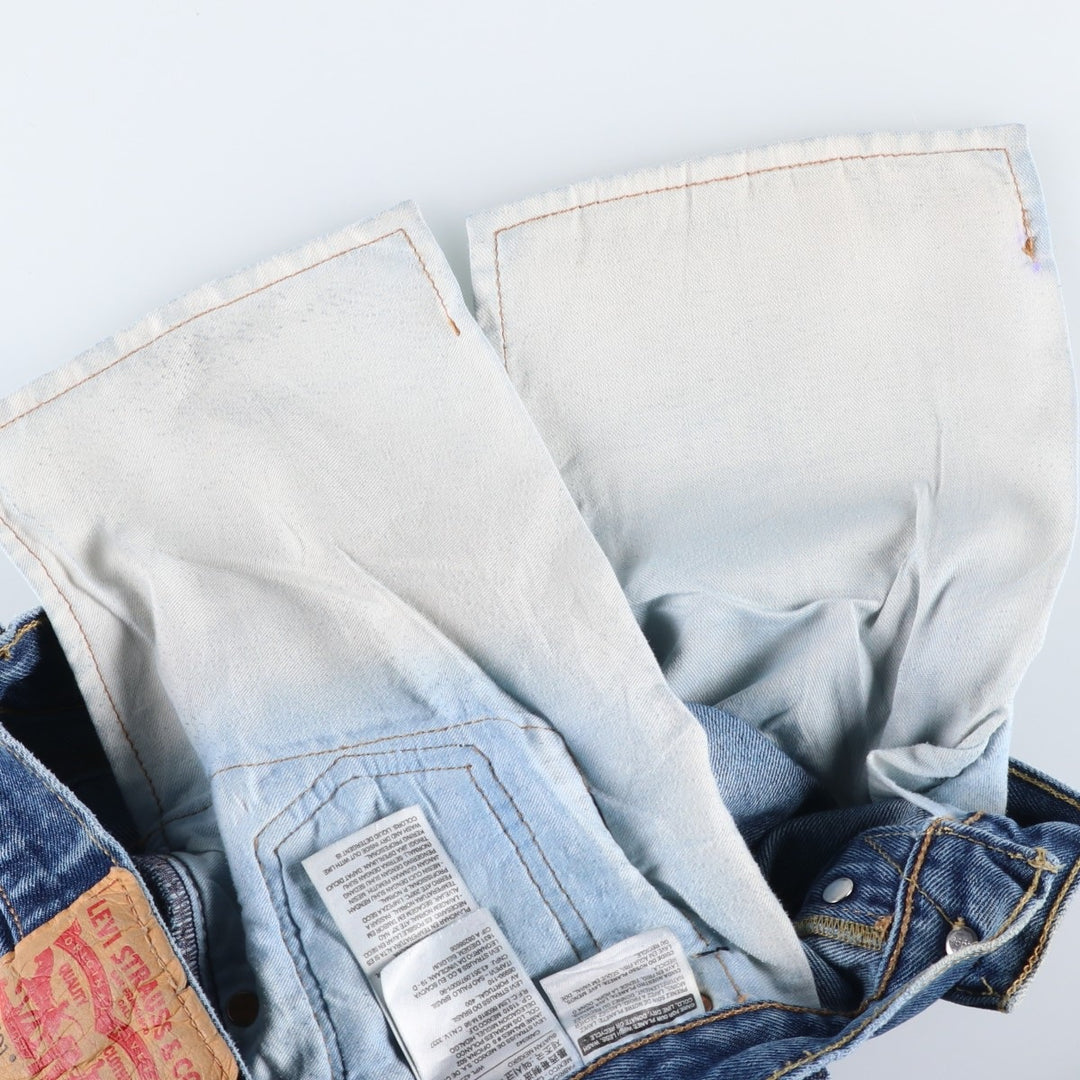 Levi's 501-0194 Straight Denim Pants, Men's W32 (approx.), Vintage cotton blue type Vintage Second Hand