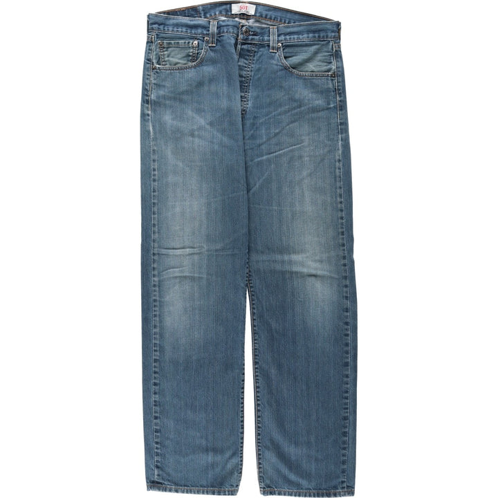 Levi's 501 Straight Leg Button-Fly Denim Pants for Men, W34 equivalent unclear blue type Vintage Second Hand