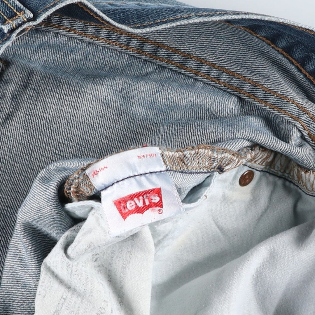 Levi's 501 Straight Leg Button-Fly Denim Pants for Men, W34 equivalent unclear blue type Vintage Second Hand