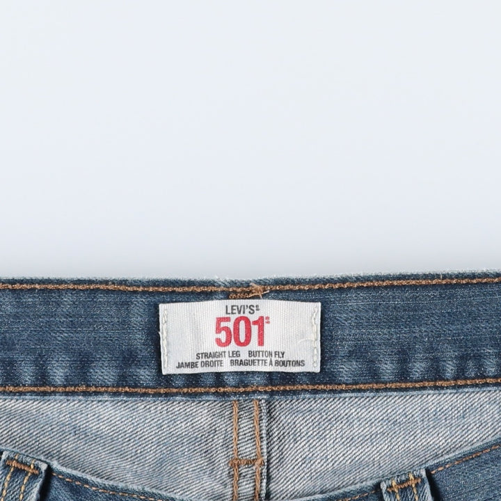 Levi's 501 Straight Leg Button-Fly Denim Pants for Men, W34 equivalent unclear blue type Vintage Second Hand