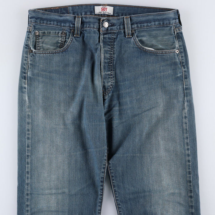 Levi's 501 Straight Leg Button-Fly Denim Pants for Men, W34 equivalent unclear blue type Vintage Second Hand
