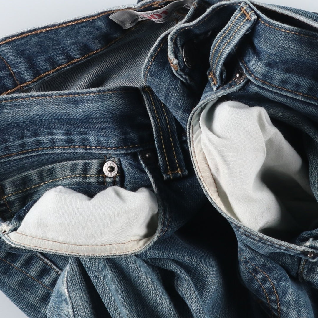 Levi's 501 Straight Leg Button-Fly Denim Pants for Men, W34 equivalent unclear blue type Vintage Second Hand