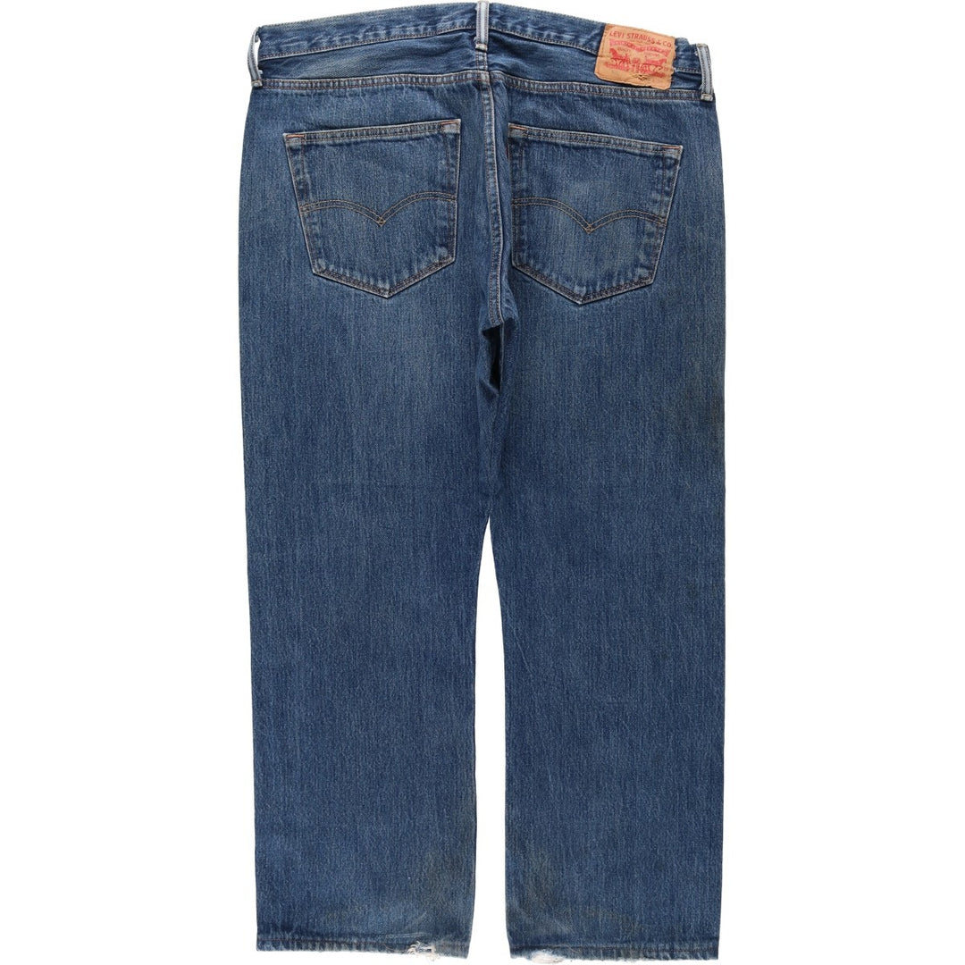 Levi's 501-0115 Straight Denim Pants, Men's W37 (approx.), Vintage cotton blue type Vintage Second Hand