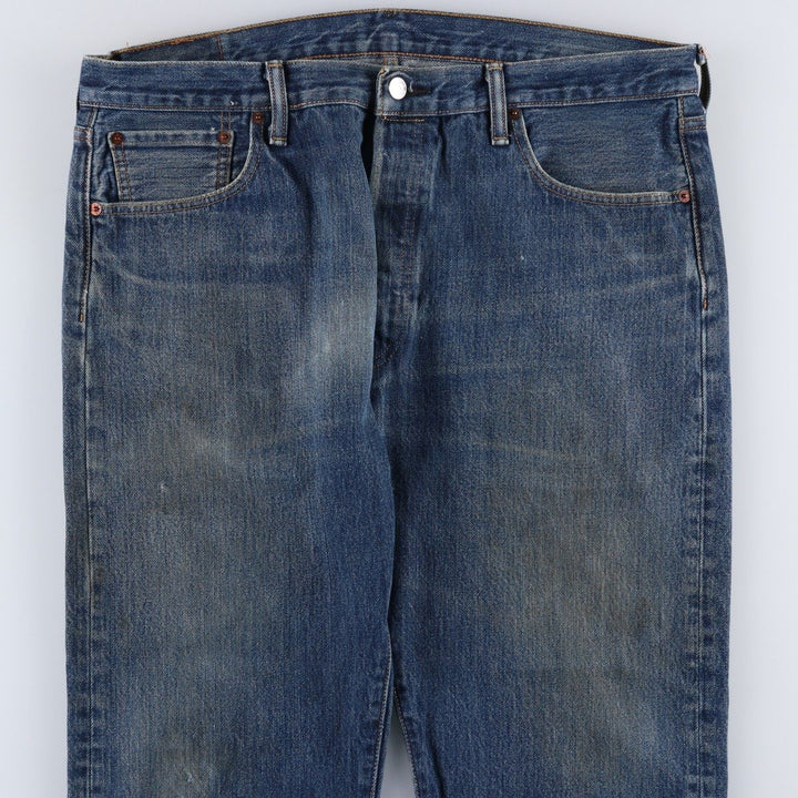 Levi's 501-0115 Straight Denim Pants, Men's W37 (approx.), Vintage cotton blue type Vintage Second Hand