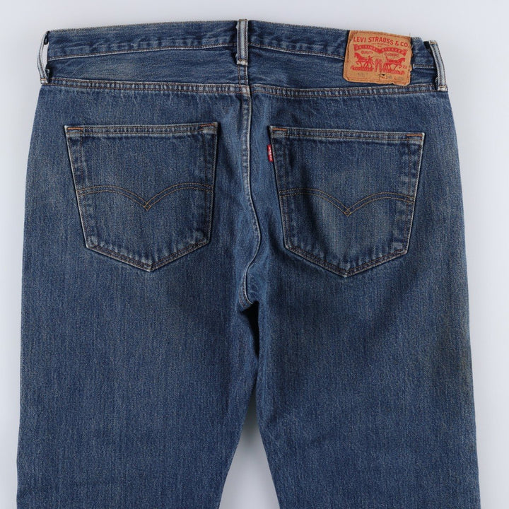 Levi's 501-0115 Straight Denim Pants, Men's W37 (approx.), Vintage cotton blue type Vintage Second Hand