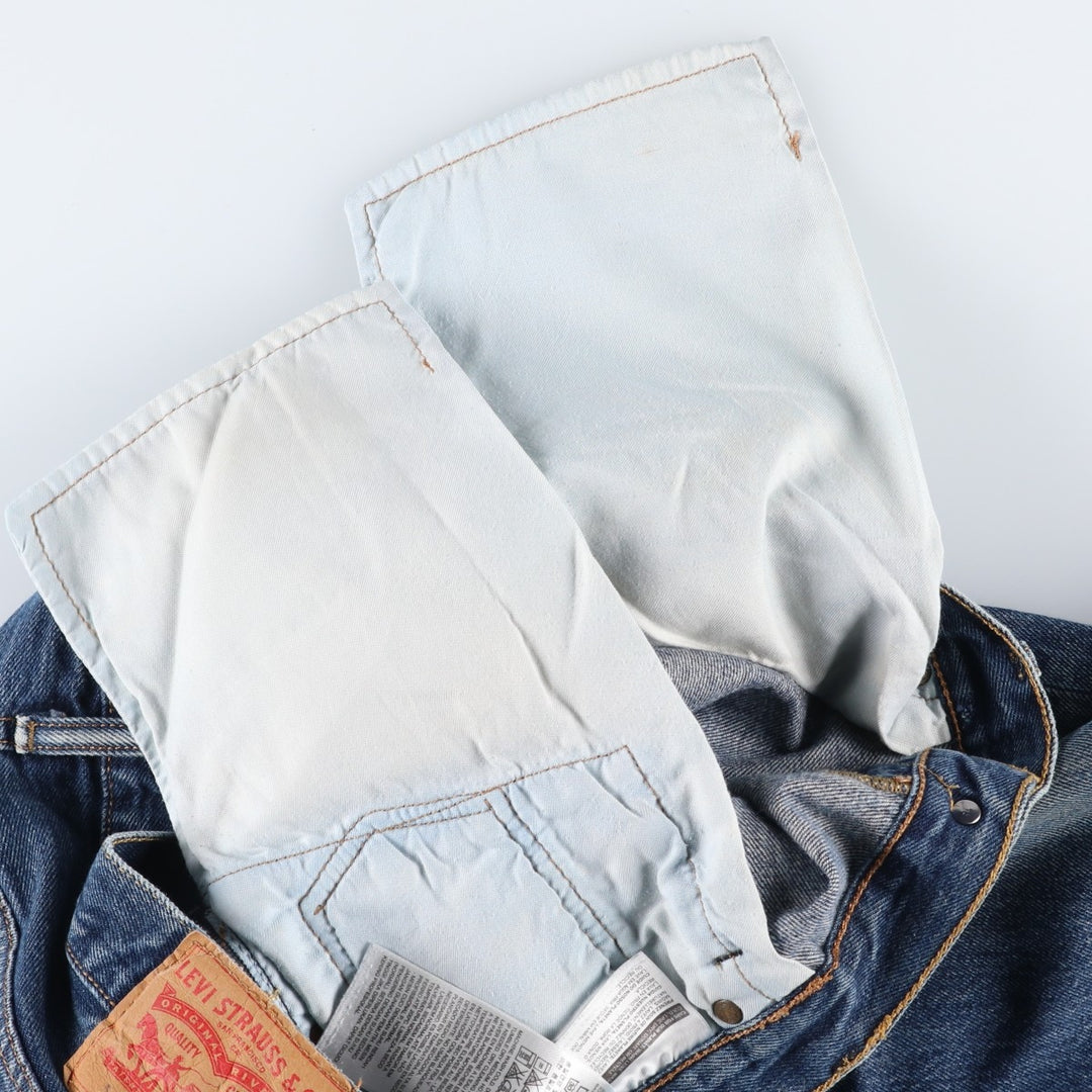Levi's 501-0115 Straight Denim Pants, Men's W37 (approx.), Vintage cotton blue type Vintage Second Hand