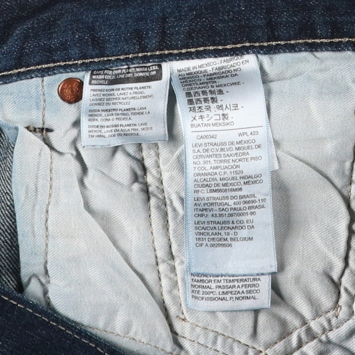 Levi's 501-0536 Straight Denim Pants, Men's W37 (approx.) cotton Navy blue Vintage Second Hand