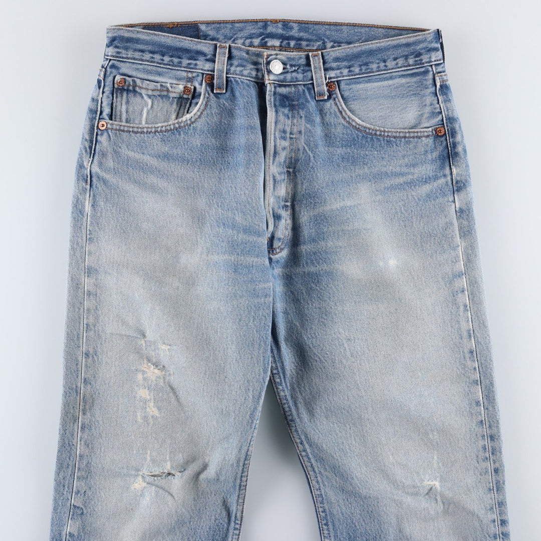 1980'S Levi's 501XX Straight Denim Pants, Men's Size W30 (approx.) cotton blue type Vintage Second Hand