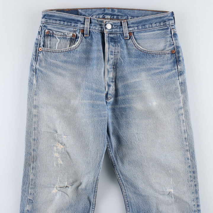1980'S Levi's 501XX Straight Denim Pants, Men's Size W30 (approx.) cotton blue type Vintage Second Hand