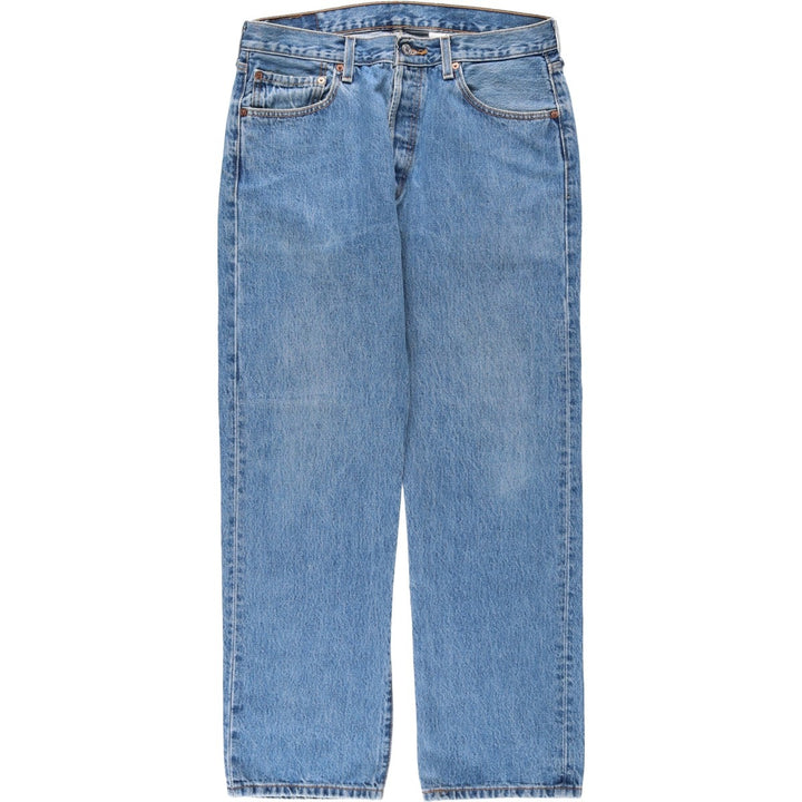 Levi's 501 straight denim pants for men, size W33 cotton blue type Vintage Second Hand
