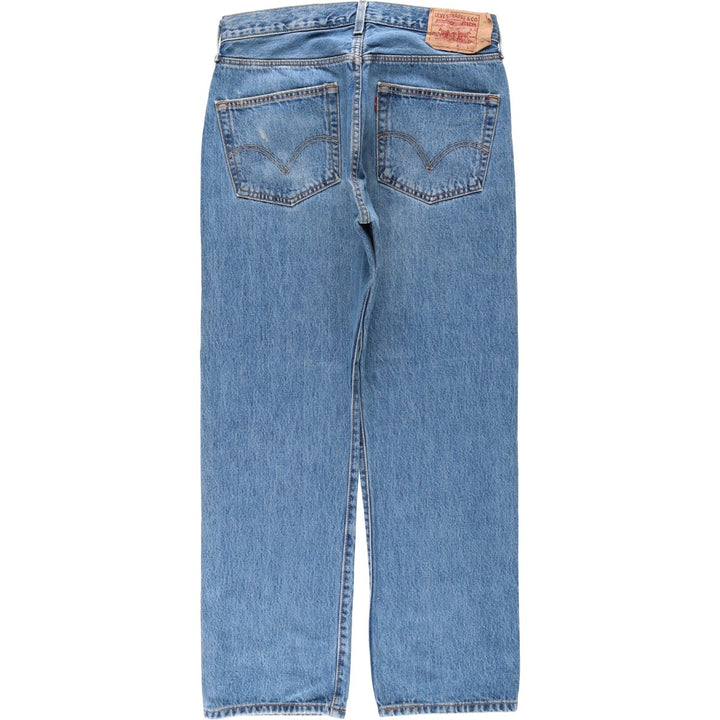 Levi's 501 straight denim pants for men, size W33 cotton blue type Vintage Second Hand