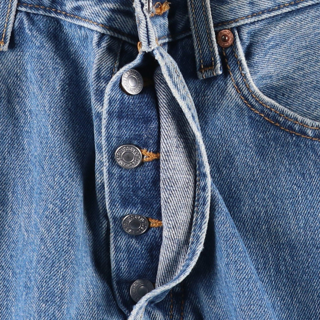 Levi's 501 straight denim pants for men, size W33 cotton blue type Vintage Second Hand