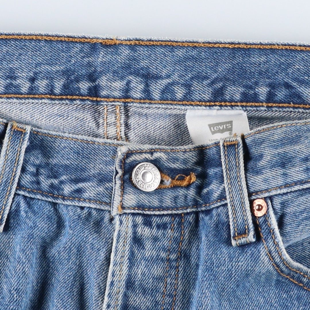 Levi's 501 straight denim pants for men, size W33 cotton blue type Vintage Second Hand
