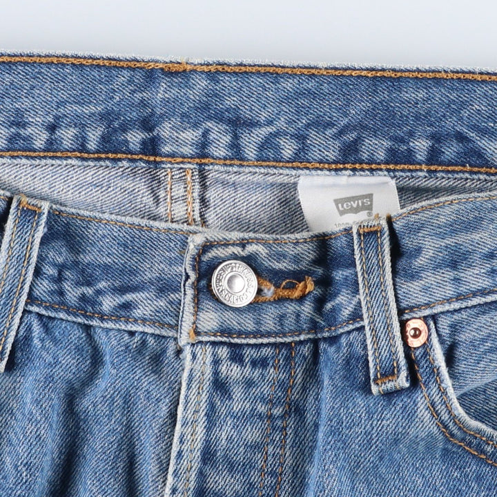 Levi's 501 straight denim pants for men, size W33 cotton blue type Vintage Second Hand