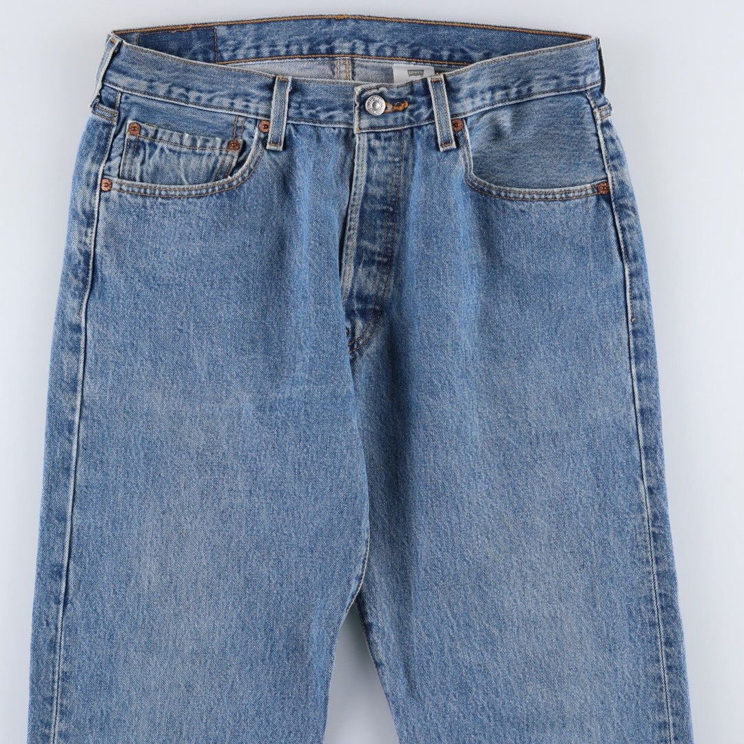 Levi's 501 straight denim pants for men, size W33 cotton blue type Vintage Second Hand
