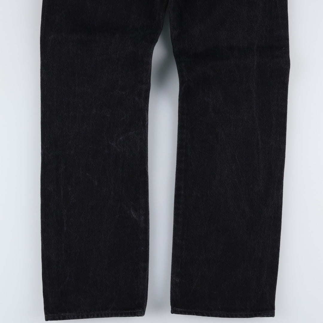 Levi's 501-0660 Black Denim Straight Leg Denim Pants, Men's Size W32 cotton black type Vintage Second Hand