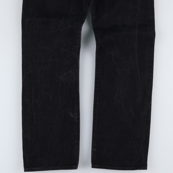 Levi's 501-0660 Black Denim Straight Leg Denim Pants, Men's Size W32 cotton black type Vintage Second Hand