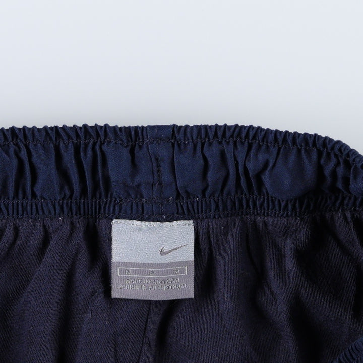 Nike warm-up pants, nylon pants, crinkle pants, men's size M polyester navy blue type Vintage Second Hand