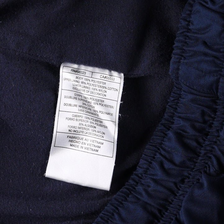 Nike warm-up pants, nylon pants, crinkle pants, men's size M polyester navy blue type Vintage Second Hand