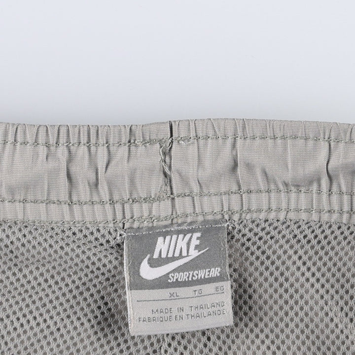 Nike warm-up pants, nylon pants, crinkle pants, men's size XL polyester gray type Vintage Second Hand
