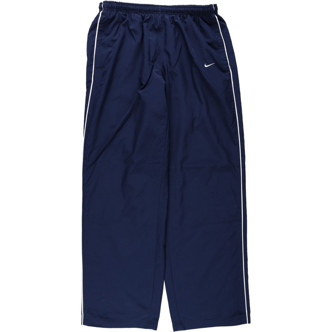 Nike NIKE Warm-up pants, nylon pants, rustling pants, men's size L polyester navy blue type Vintage Second Hand