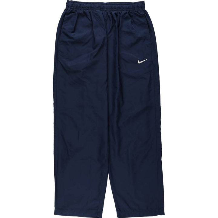 Nike Warm-up Pants, Nylon Pants, Windbreaker Pants, Men's Size XXL (approx.) polyester navy blue type Vintage Second Hand