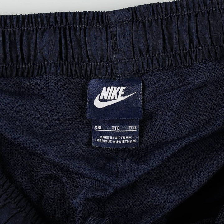 Nike Warm-up Pants, Nylon Pants, Windbreaker Pants, Men's Size XXL (approx.) polyester navy blue type Vintage Second Hand