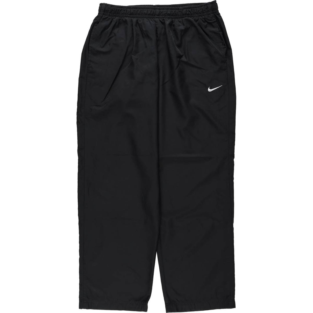 Nike Warm-up Pants, Nylon Pants, Windbreaker Pants, Men's Size XXL (approx.) polyester black type Vintage Second Hand