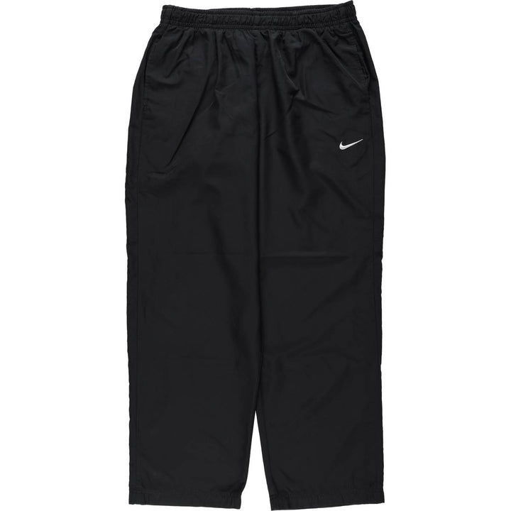Nike Warm-up Pants, Nylon Pants, Windbreaker Pants, Men's Size XXL (approx.) polyester black type Vintage Second Hand