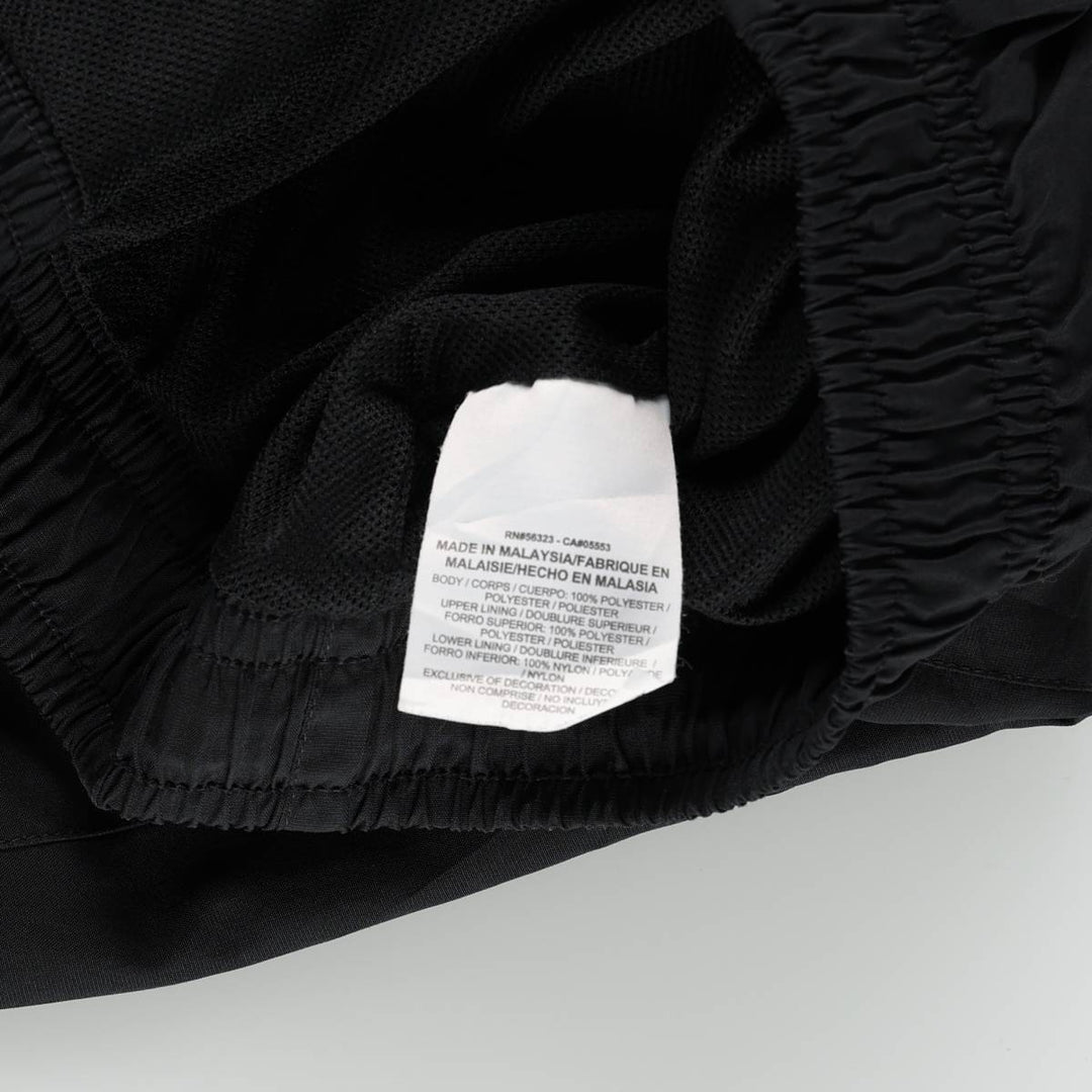 Nike Warm-up Pants, Nylon Pants, Windbreaker Pants, Men's Size XXL (approx.) polyester black type Vintage Second Hand