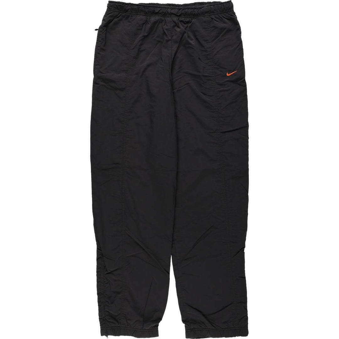 Nike warm-up pants, nylon pants, crinkle pants, men's size S polyester black type Vintage Second Hand
