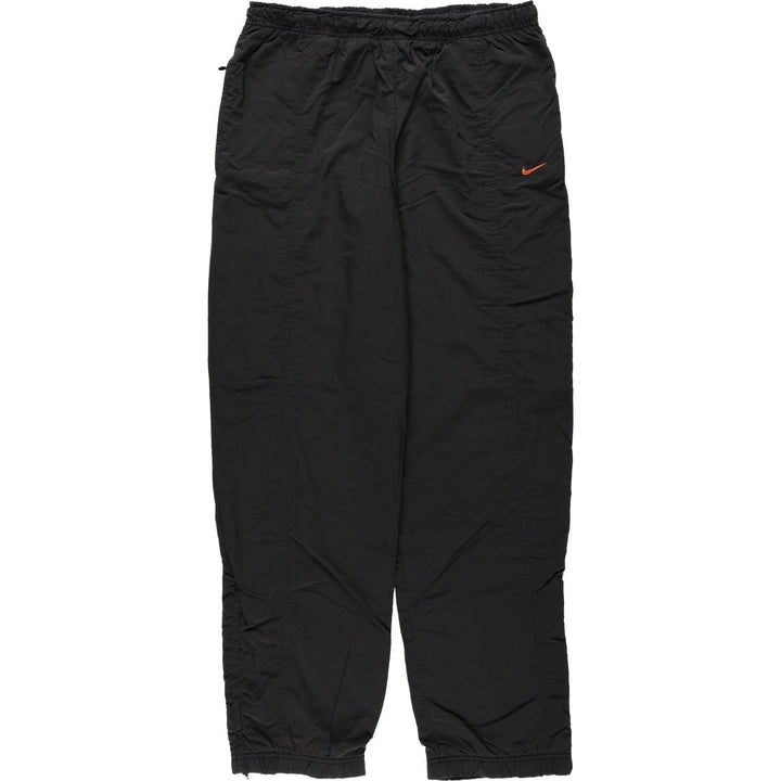 Nike warm-up pants, nylon pants, crinkle pants, men's size S polyester black type Vintage Second Hand