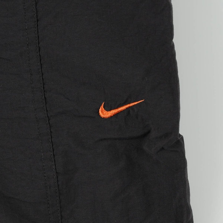 Nike warm-up pants, nylon pants, crinkle pants, men's size S polyester black type Vintage Second Hand