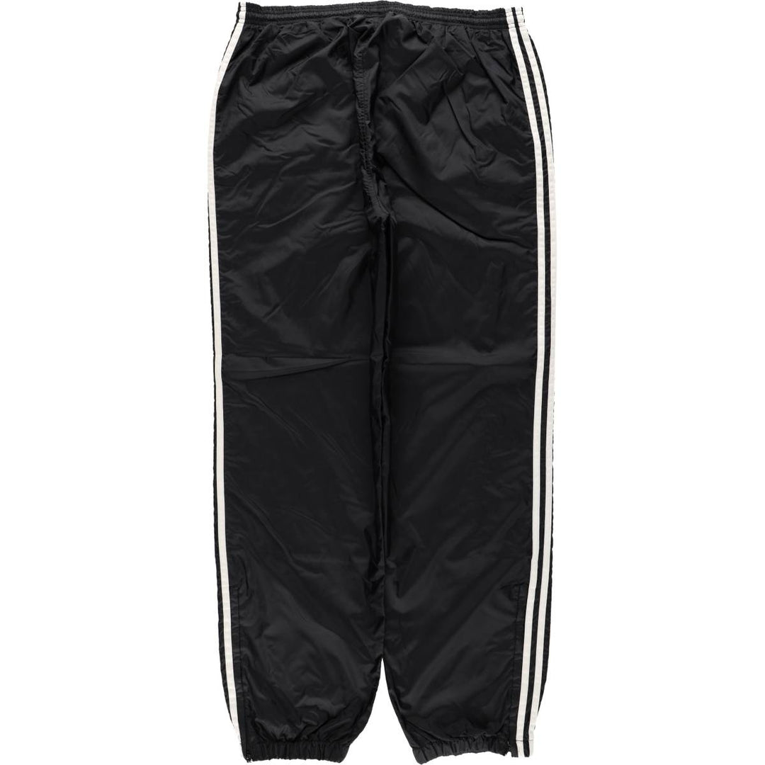 Vintage 90s-00'S Adidas nylon pants, crinkle pants, men's size L Nylon black type Vintage Second Hand