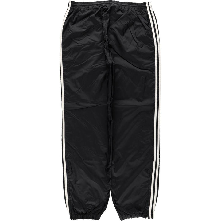 Vintage 90s-00'S Adidas nylon pants, crinkle pants, men's size L Nylon black type Vintage Second Hand