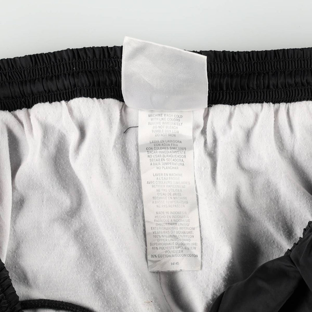 Vintage 90s-00'S Adidas nylon pants, crinkle pants, men's size L Nylon black type Vintage Second Hand