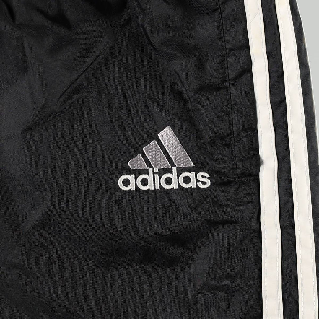 Vintage 90s-00'S Adidas nylon pants, crinkle pants, men's size L Nylon black type Vintage Second Hand